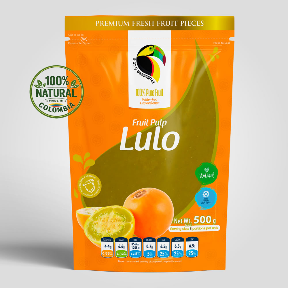Premium Frozen Lulo Pulp – 100% Natural Tropical Fruit
