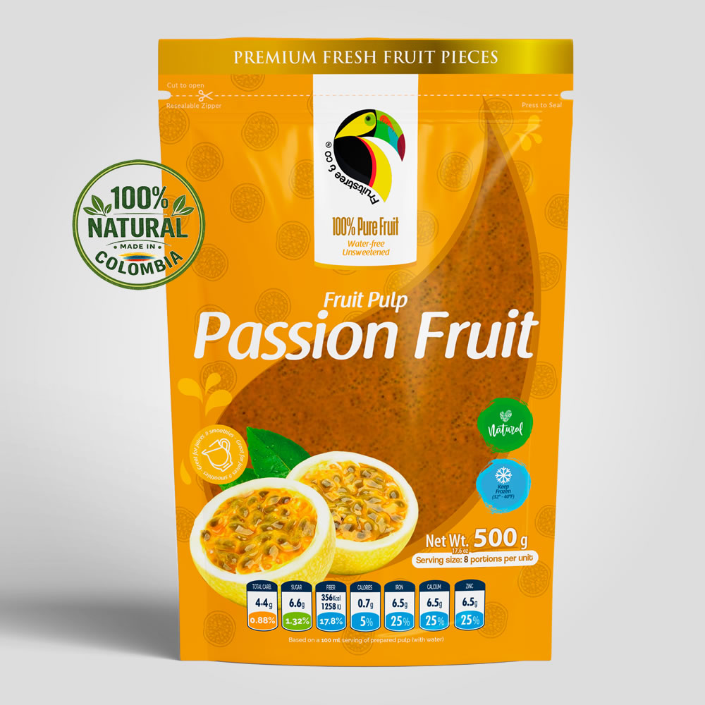 Premium Frozen Passion Fruit Pulp – 100% Natural Tropical Fruit